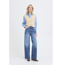 b.young b.young - Nadika Embroidered Vest (Oyster)