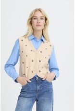 b.young b.young - Nadika Embroidered Vest (Oyster)