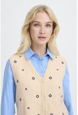 b.young b.young - Nadika Embroidered Vest (Oyster)