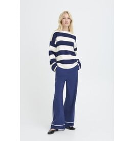 b.young b.young - Otari Stripe Jumper (Medieval Blue)
