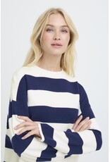 b.young b.young - Otari Stripe Jumper (Medieval Blue)