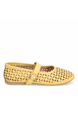 Bueno Bueno - Kehlani Perforated Mary Jane Flat (Yellow)