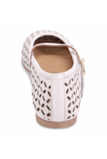 Bueno Bueno - Kehlani Perforated Mary Jane Flat (Ice White)