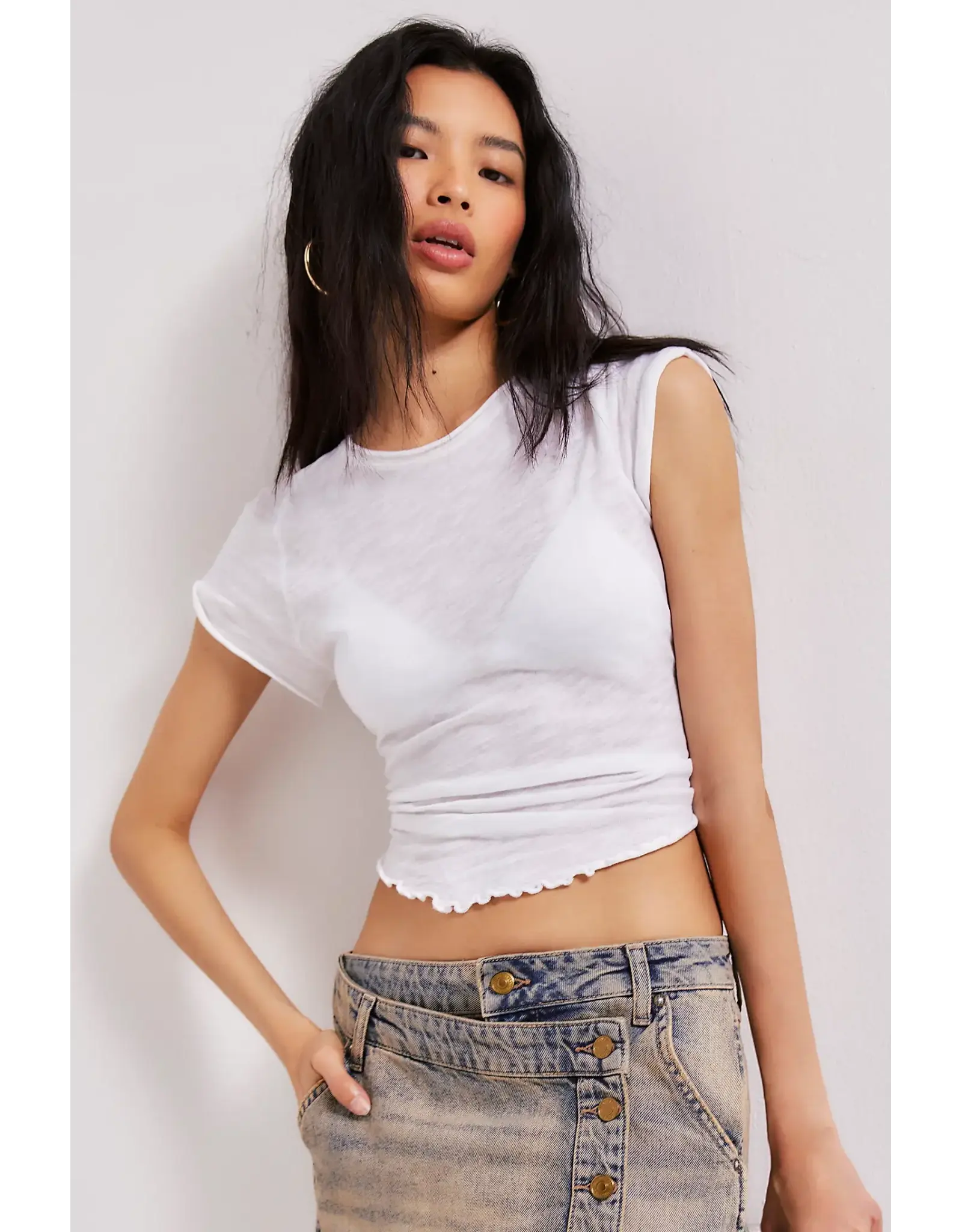 Free people Free People - Be My Baby Tee (White)