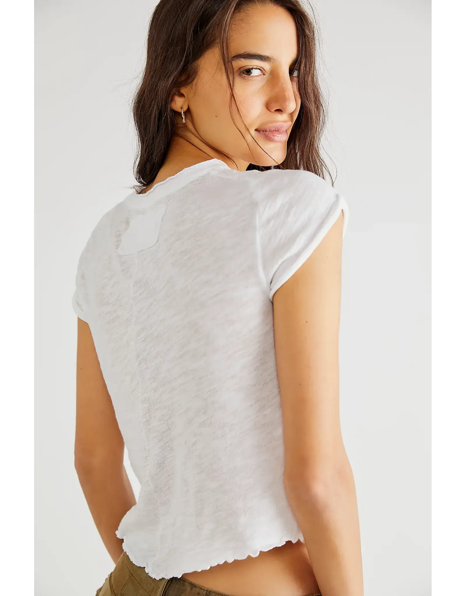 Free people Free People - Be My Baby Tee (White)