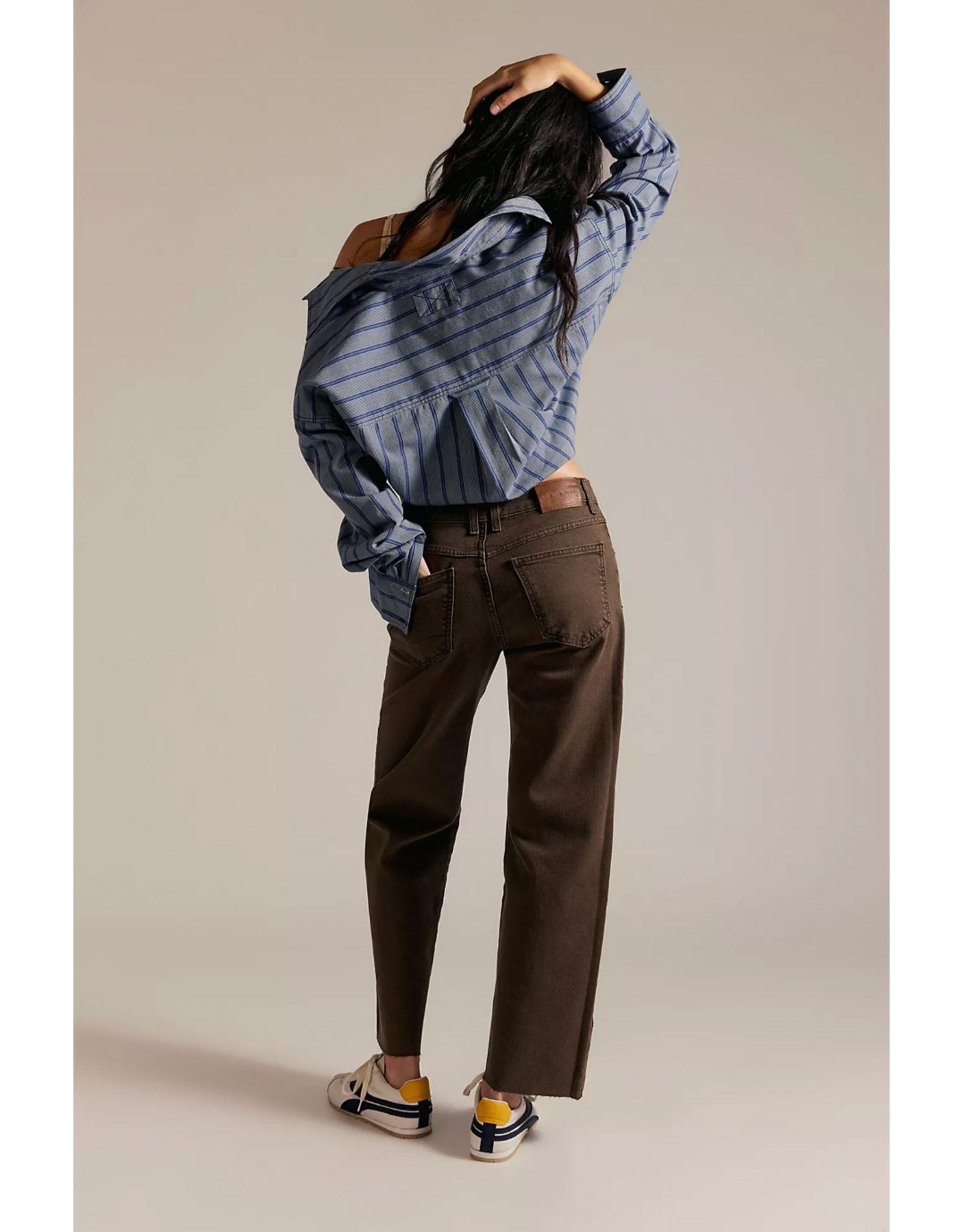 Free people Free People - Risk Taker Mid Rise Straight (Workwear Brown)