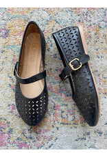 Bueno Bueno - Kehlani Perforated Mary Jane Flat (Black)