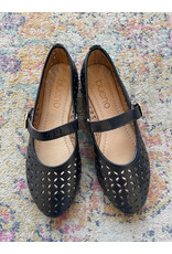 Bueno Bueno - Kehlani Perforated Mary Jane Flat (Black)