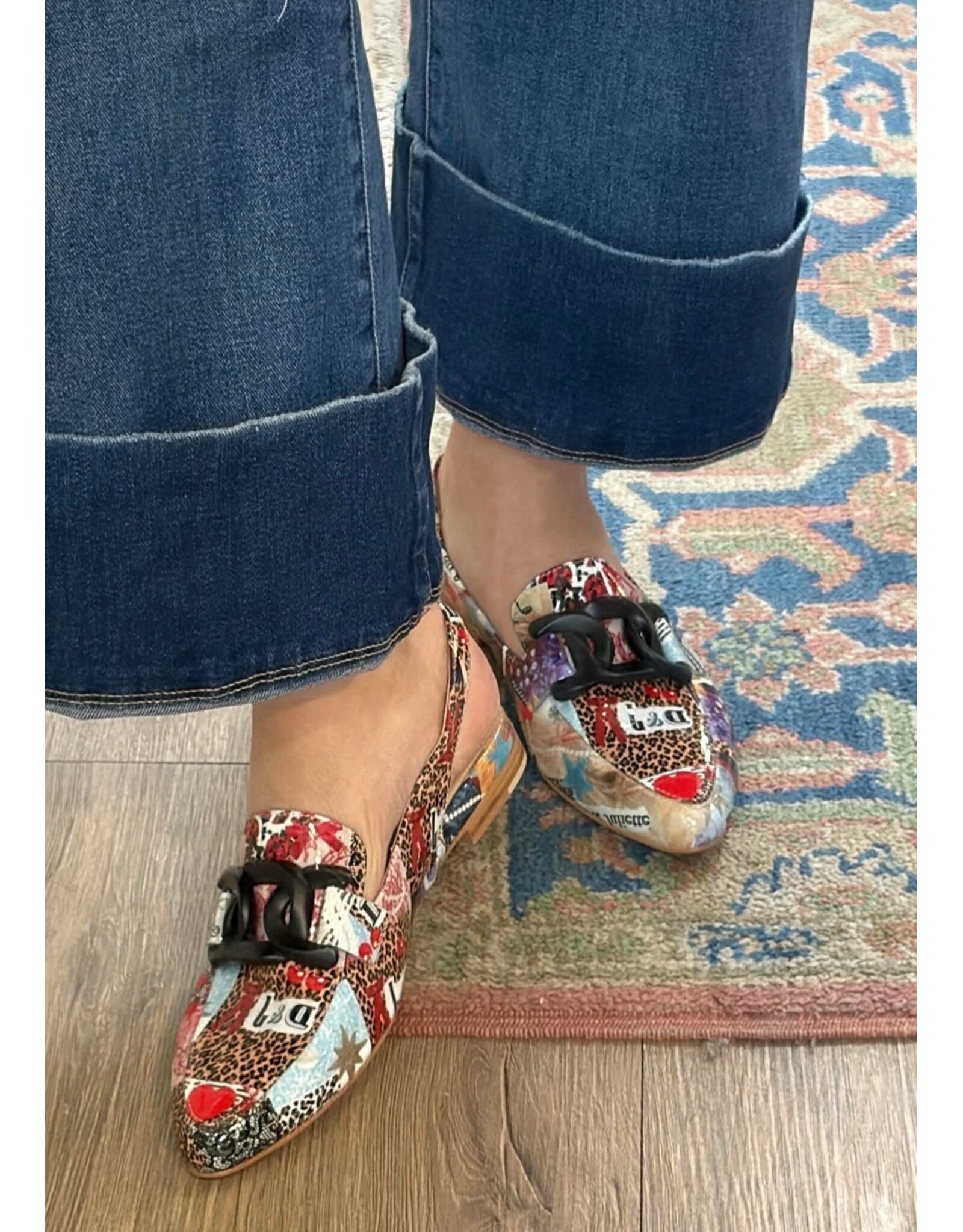 Django and Juliette Django & Juliette - Favillas Mule (Collage Print Patent Leather)