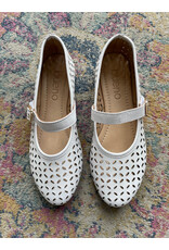 Bueno Bueno - Kehlani Perforated Mary Jane Flat (Ice White)