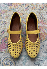 Bueno Bueno - Kehlani Perforated Mary Jane Flat (Yellow)