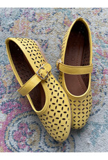 Bueno Bueno - Kehlani Perforated Mary Jane Flat (Yellow)