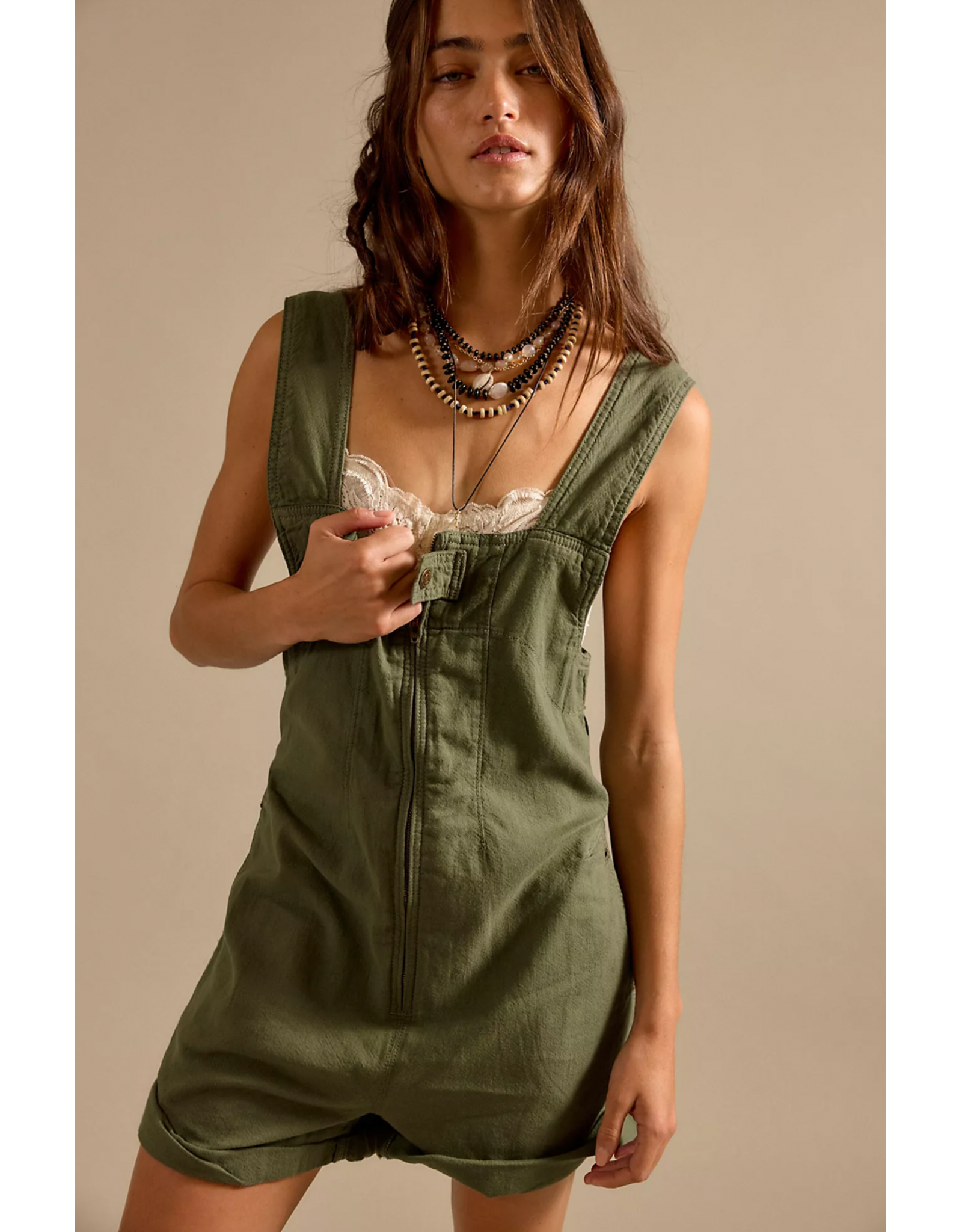 Free people Free People - Jude One Shortalls Piece (Verdant)