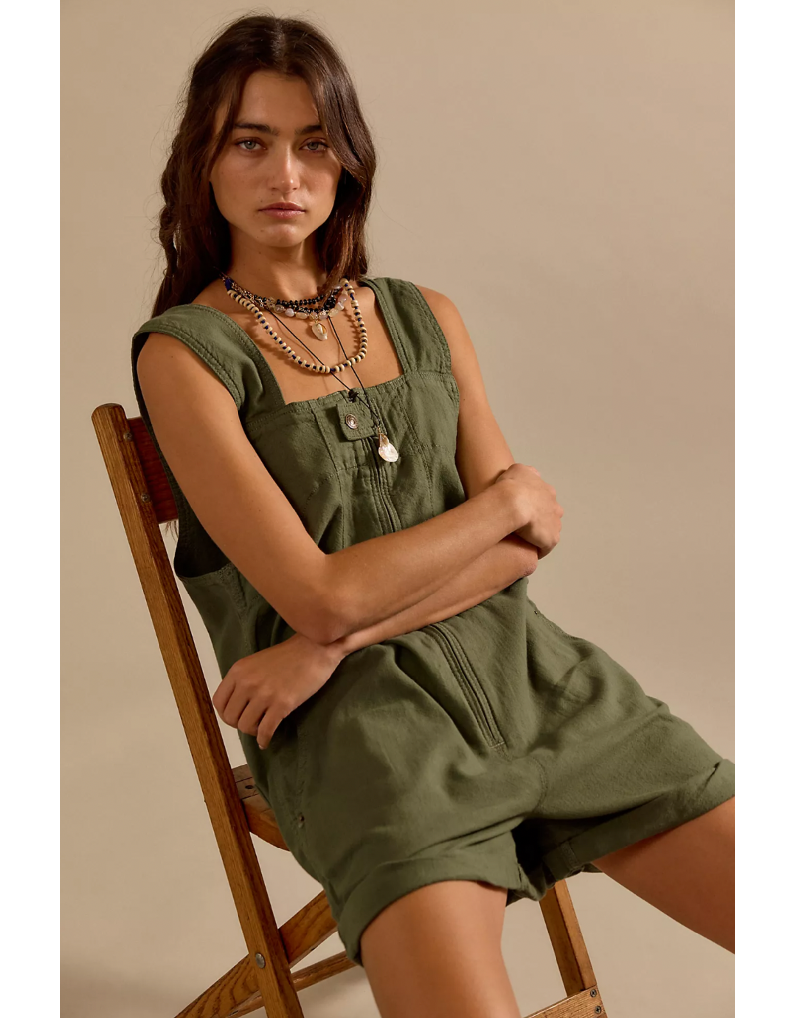 Free people Free People - Jude One Shortalls Piece (Verdant)