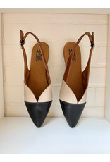 Miz Mooz Miz Mooz - Jayden Slingback Flat (Black / Tan / Cognac)