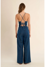 Molly Bracken Molly Bracken - Denim Jumpsuit (Denim Blue)