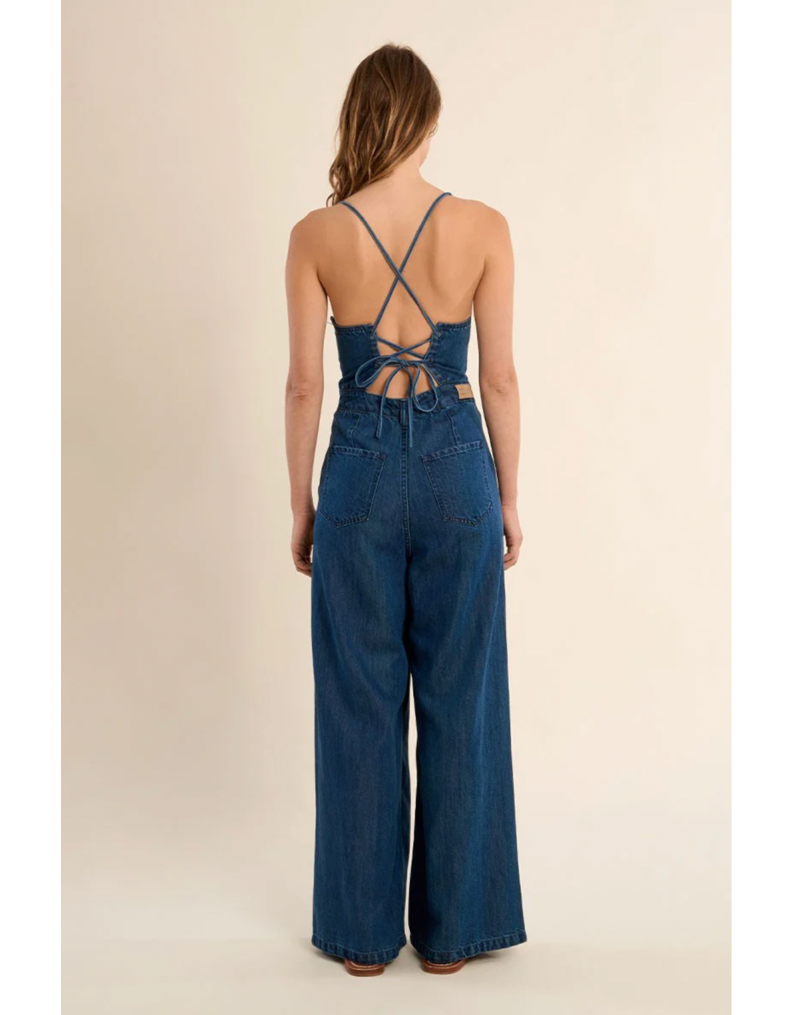 Molly Bracken Molly Bracken - Denim Jumpsuit (Denim Blue)