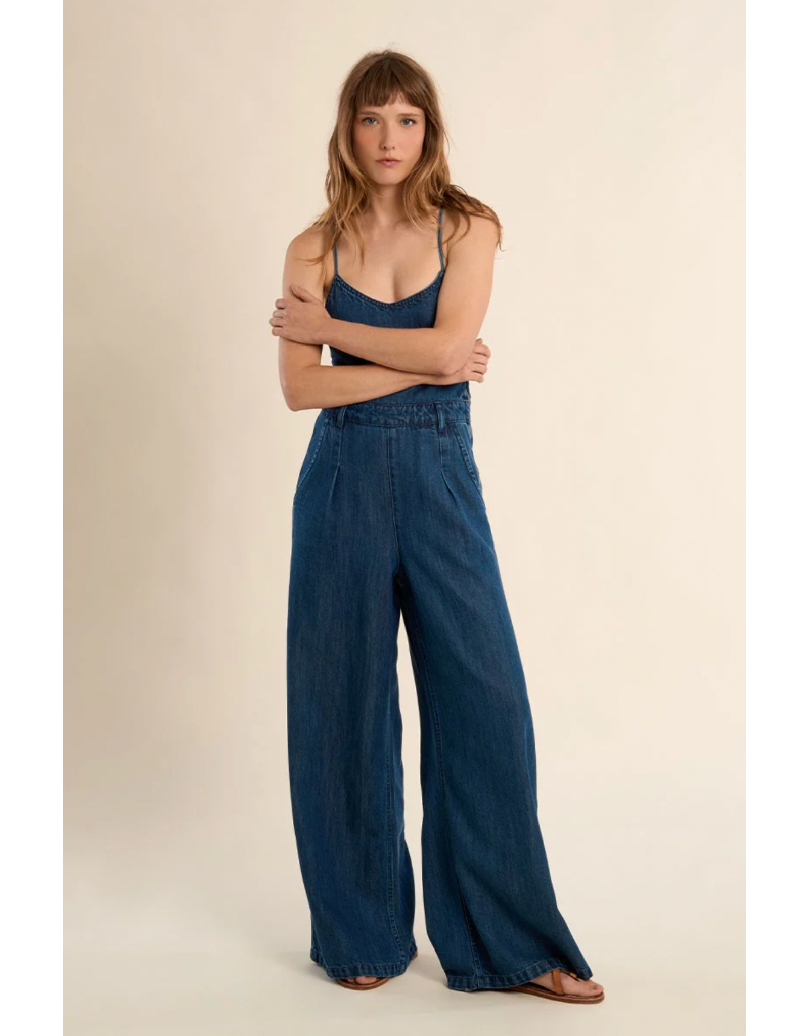 Molly Bracken Molly Bracken - Denim Jumpsuit (Denim Blue)