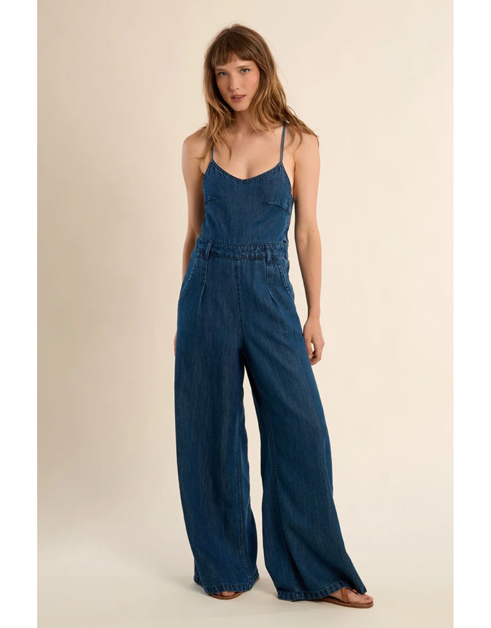 Molly Bracken Molly Bracken - Denim Jumpsuit (Denim Blue)