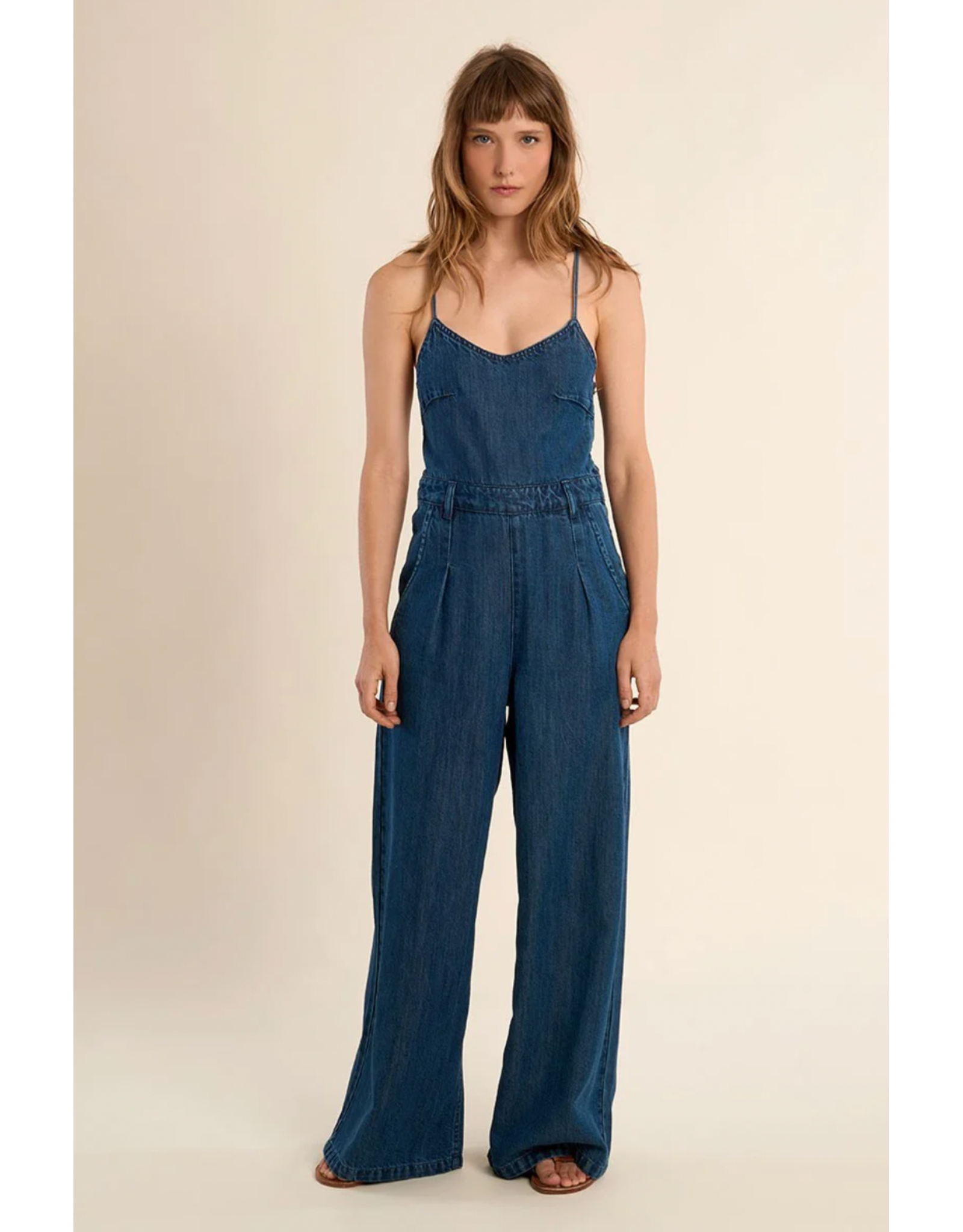 Molly Bracken Molly Bracken - Denim Jumpsuit (Denim Blue)