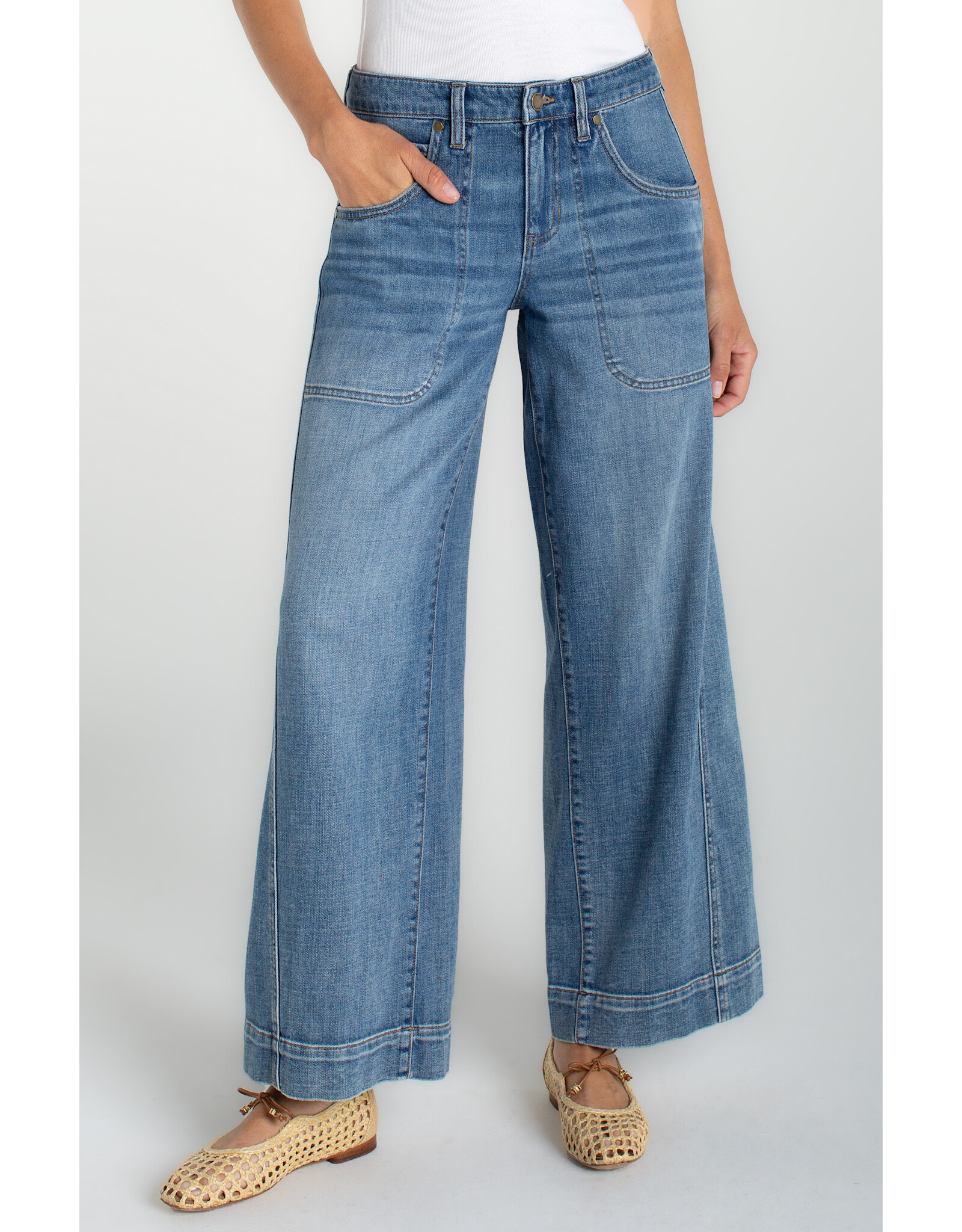 Liverpool Liverpool - Stride Wide Leg with utility details (30" - Culver City)