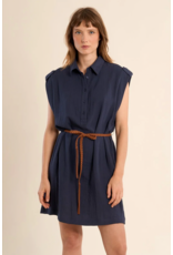 Molly Bracken Molly Bracken -  Belted Dress (Navy)