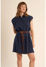 Molly Bracken Molly Bracken -  Belted Dress (Navy)