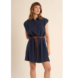 Molly Bracken Molly Bracken -  Belted Dress (Navy)