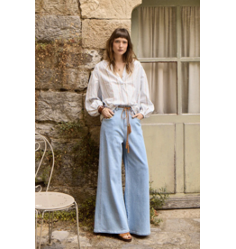 Molly Bracken Molly Bracken -  Stripe / Floral Button Up Blouse