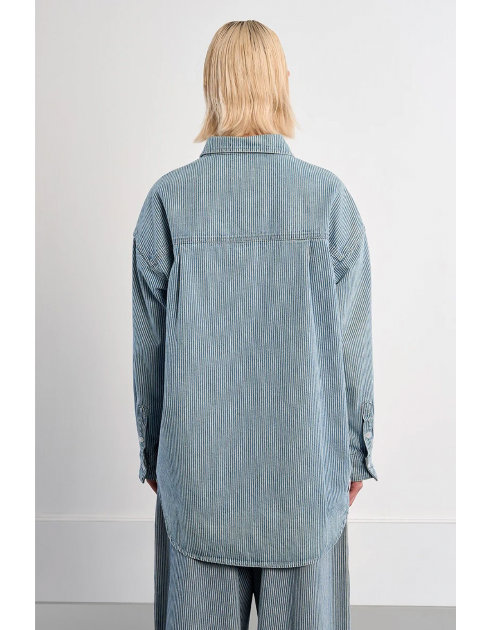 Molly Bracken Molly Bracken -  Denim Stripe Shirt / Jacket
