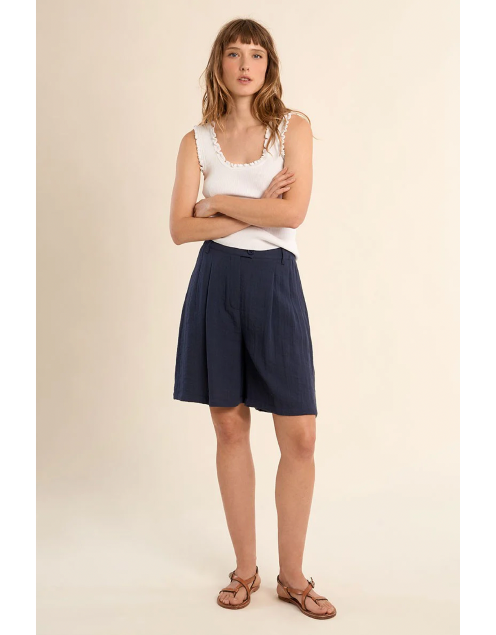 Molly Bracken Molly Bracken -  Knit Tank (Off White)