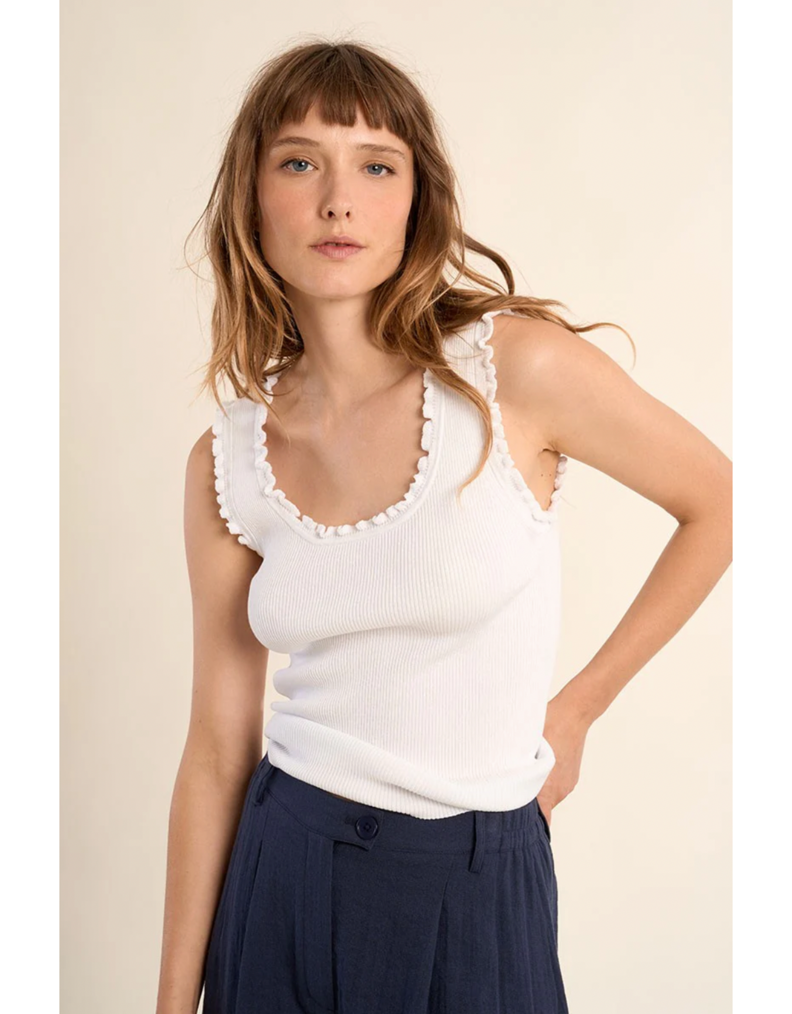Molly Bracken Molly Bracken -  Knit Tank (Off White)