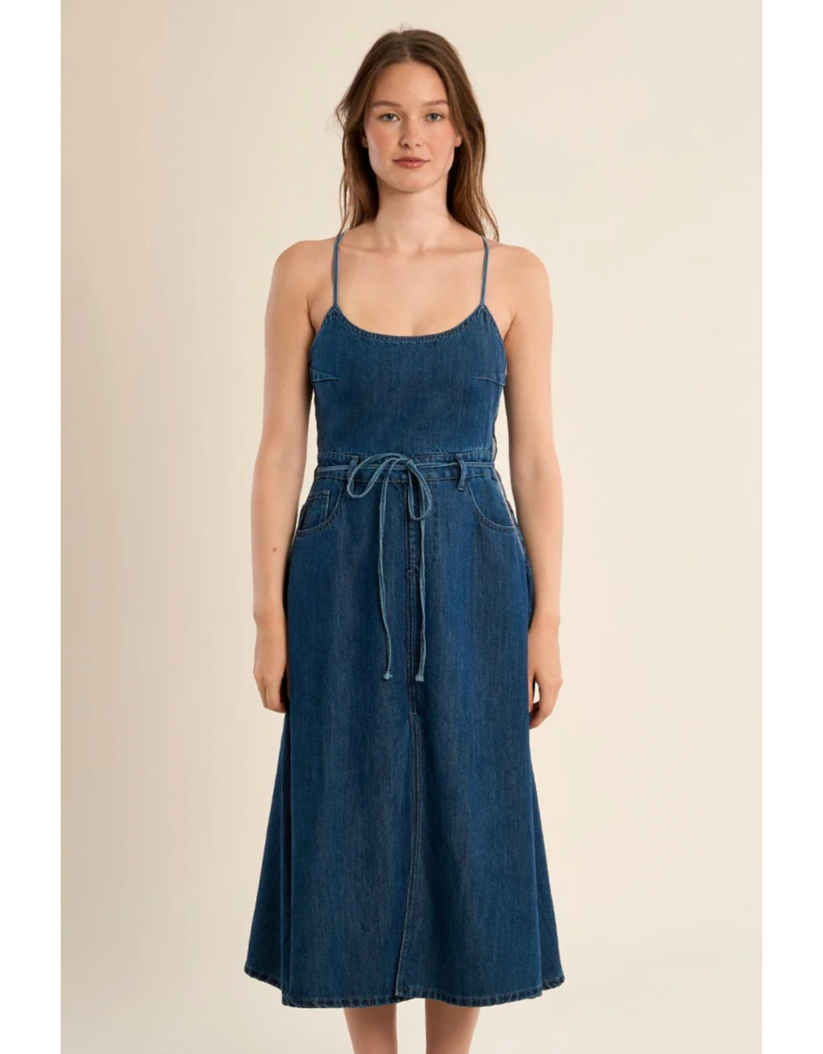 Molly Bracken Molly Bracken - Denim Dress (Denim Blue)