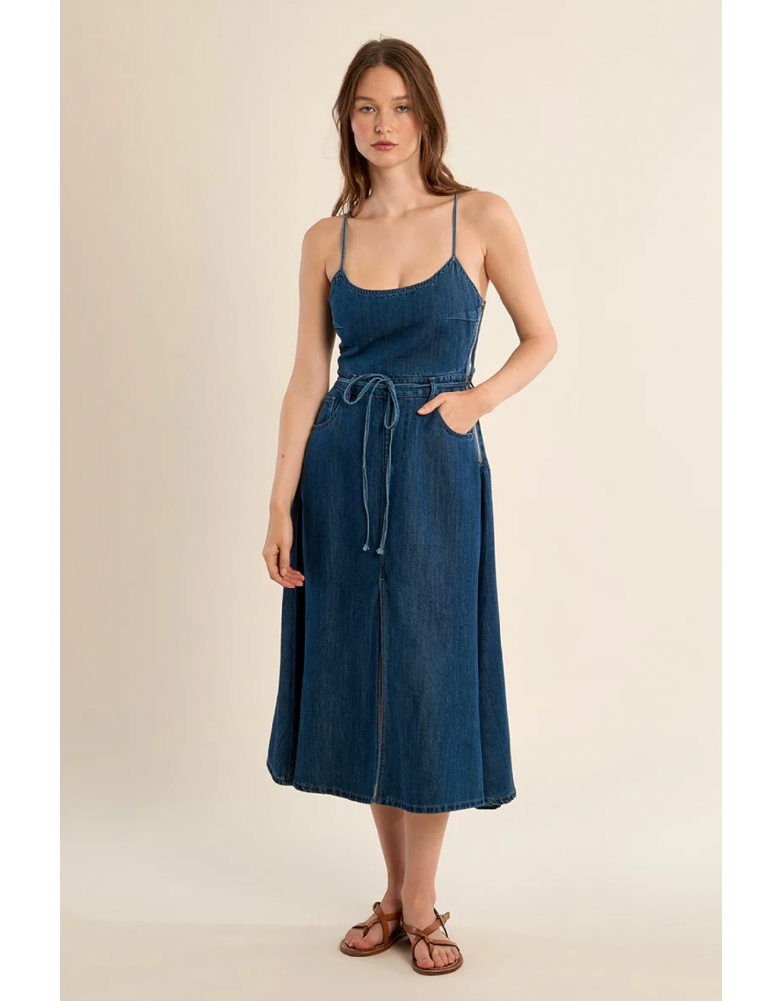 Molly Bracken Molly Bracken - Denim Dress (Denim Blue)