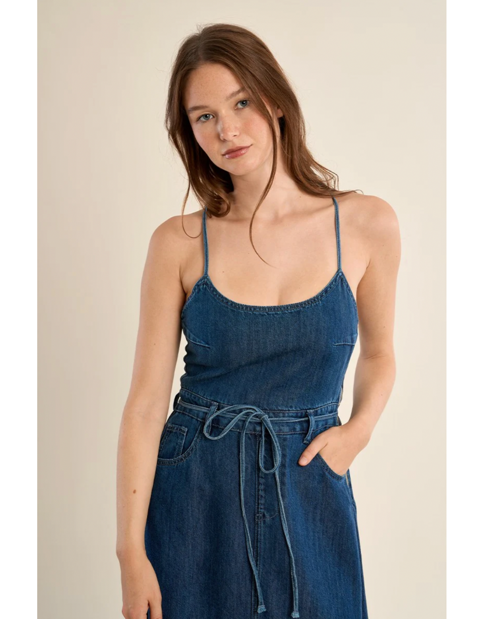 Molly Bracken Molly Bracken - Denim Dress (Denim Blue)