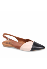 Miz Mooz Miz Mooz - Jayden Slingback Flat (Black / Tan / Cognac)