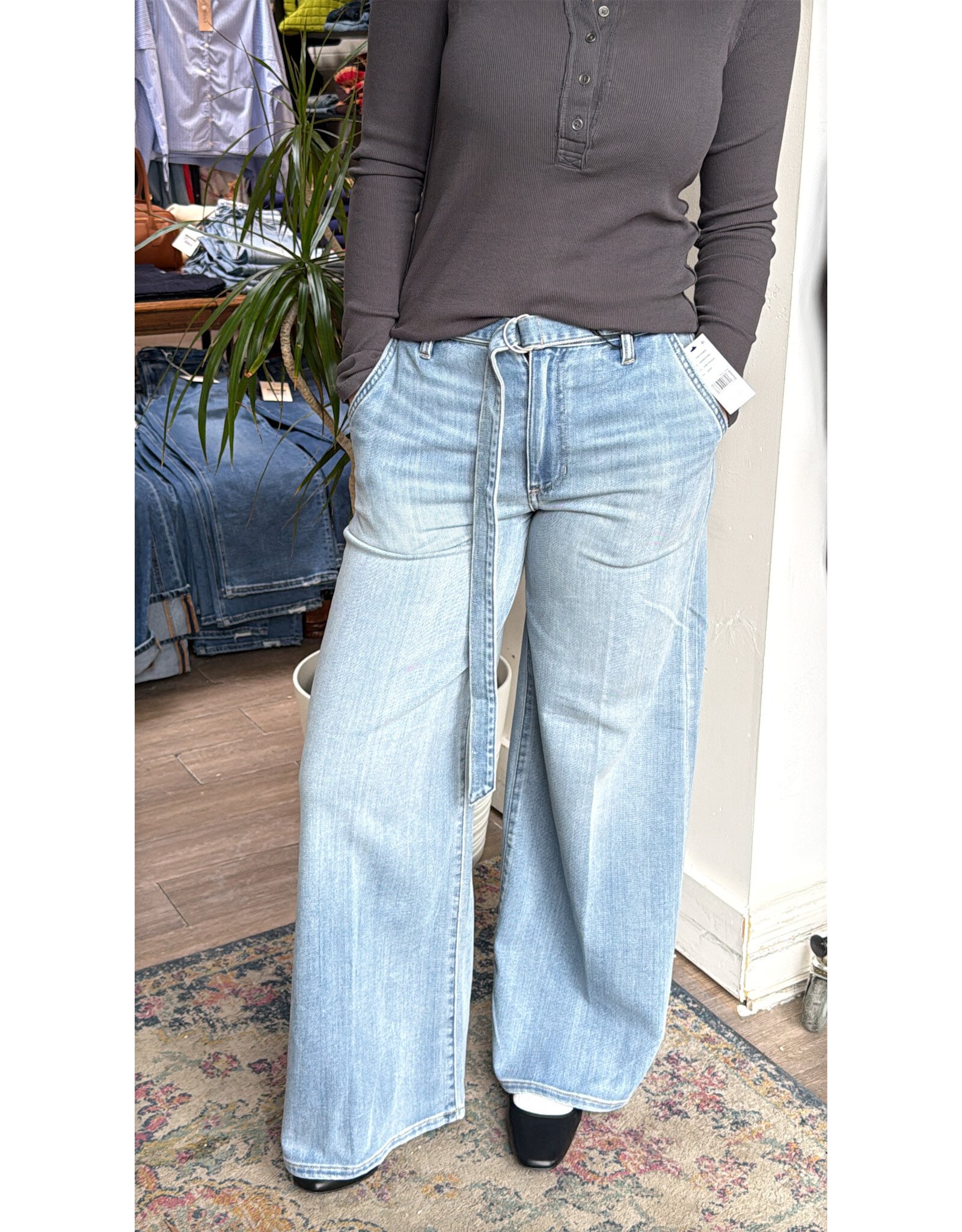 Liverpool Liverpool - High Rise Super Stride with belt (32" - Tide Pools)