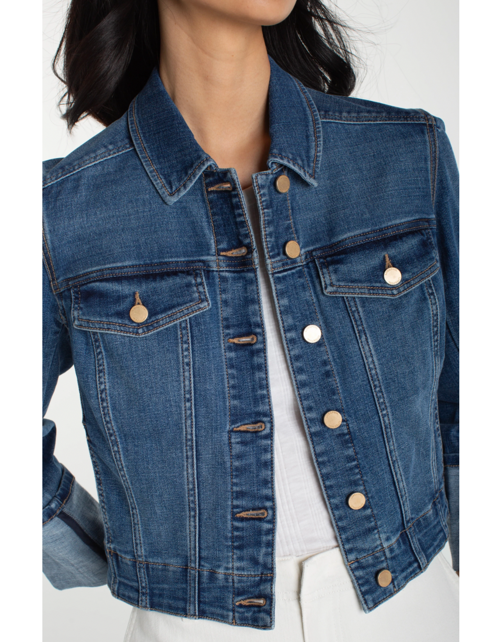 Liverpool Liverpool - Bracelet Length High Cuff Trucker Jacket (West Ways)