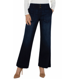 Liverpool Liverpool - Patch Pocket Wide Leg Trouser(Summit Lake)
