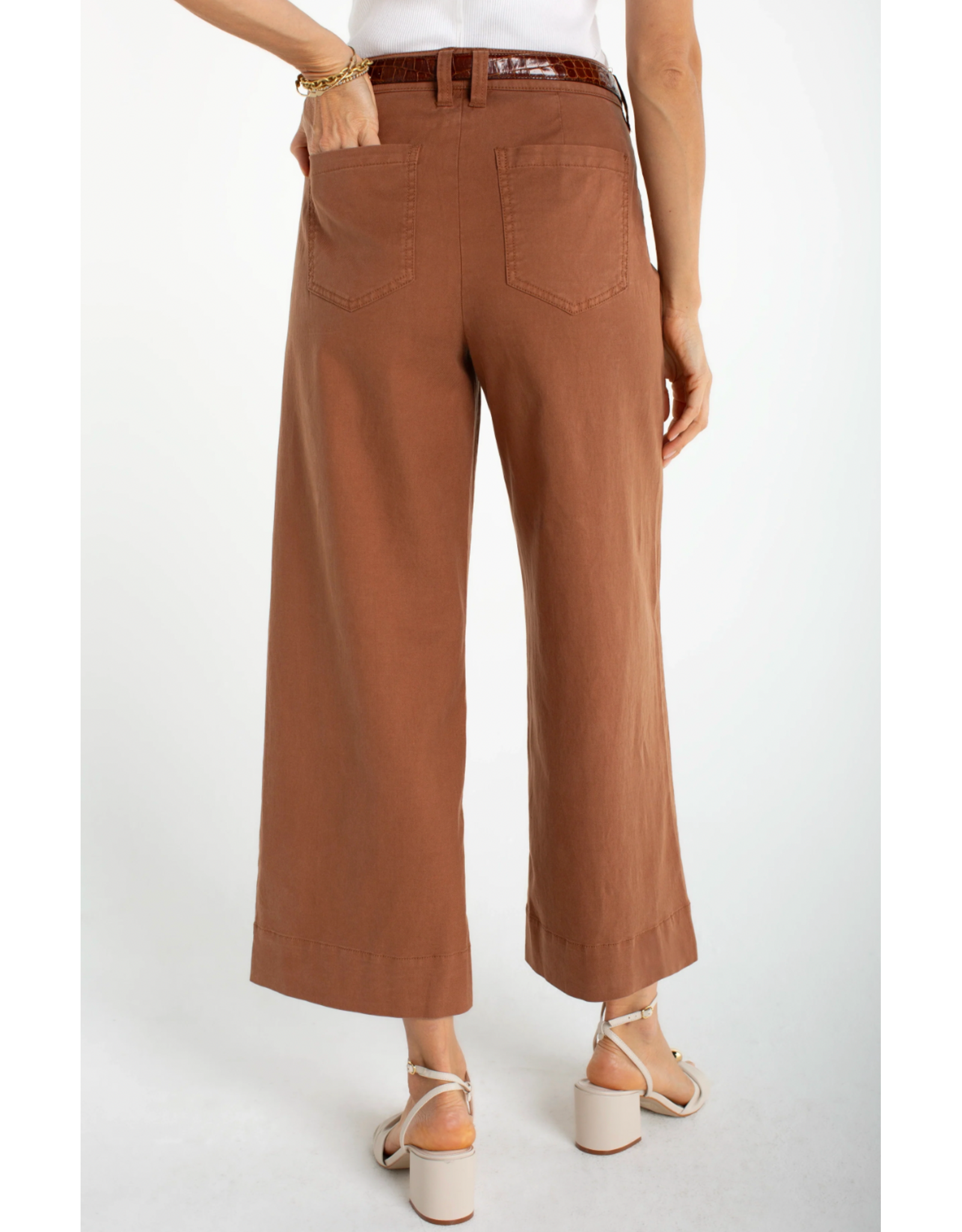 Liverpool Liverpool - High Rise Crop Wide Leg (Mocha Brown)