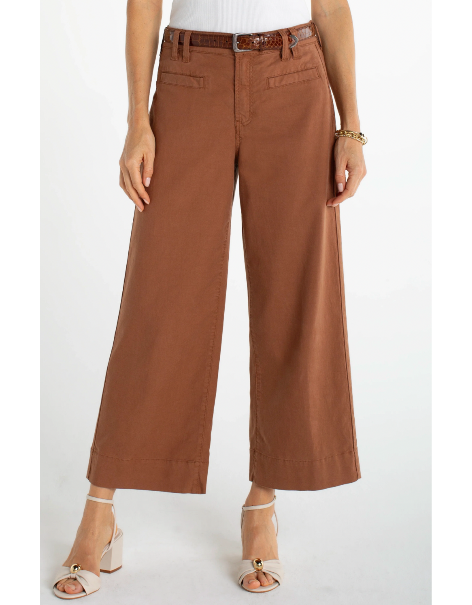 Liverpool Liverpool - High Rise Crop Wide Leg (Mocha Brown)