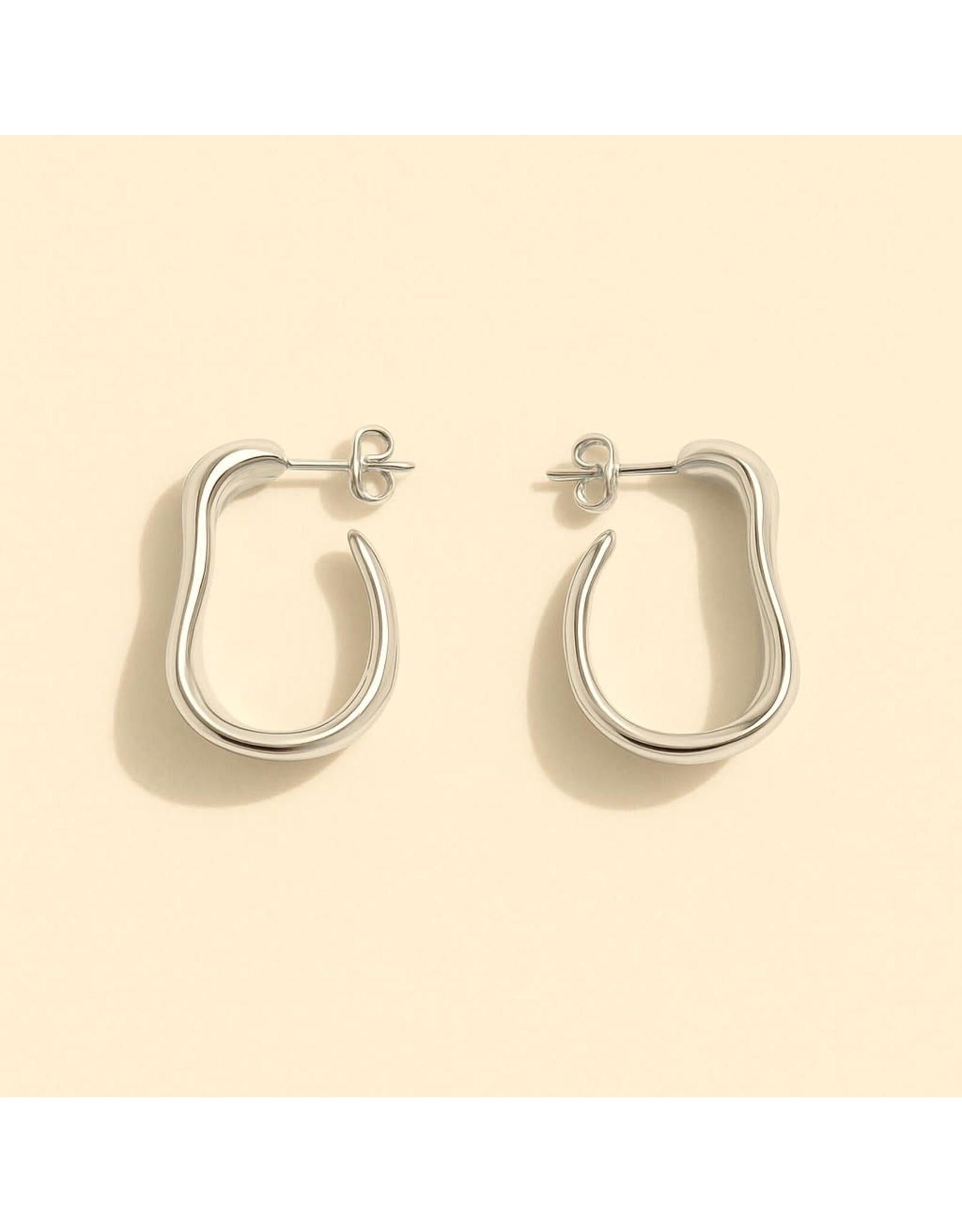 Pika & Bear Pika & Bear - "Moore" Textured Hoop Earrings