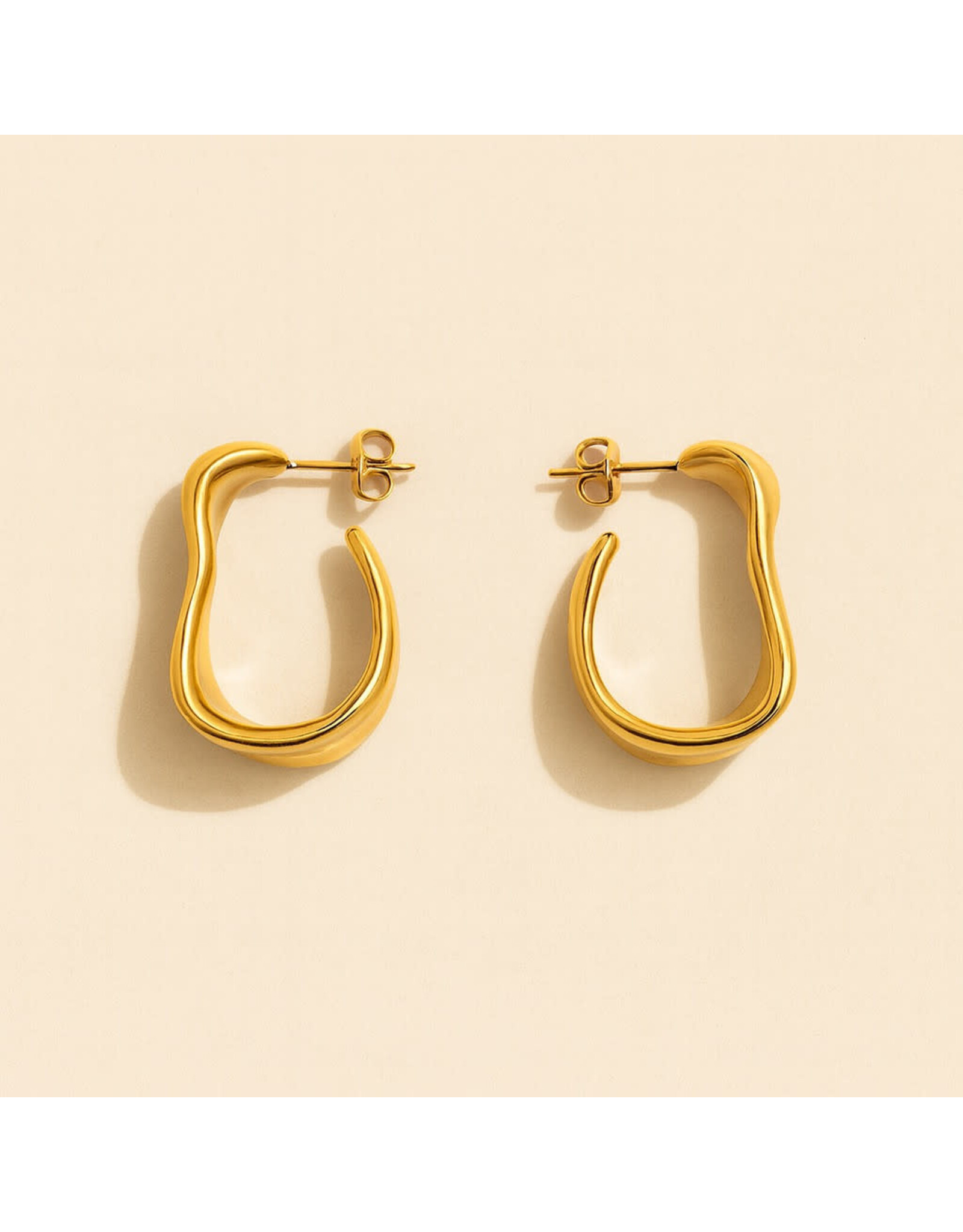 Pika & Bear Pika & Bear - "Moore" Textured Hoop Earrings