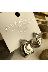 Pika & Bear Pika & Bear - "Moore" Textured Hoop Earrings