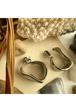 Pika & Bear Pika & Bear - "Moore" Textured Hoop Earrings