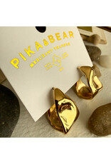 Pika & Bear Pika & Bear - "Moore" Textured Hoop Earrings