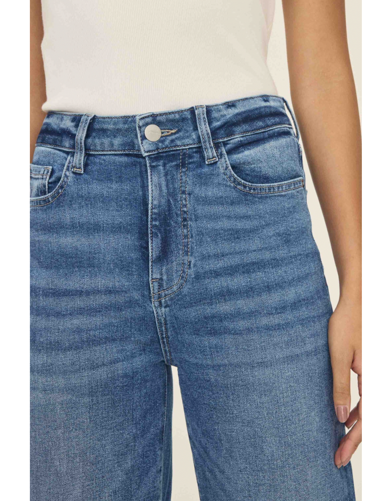 WARP + WEFT WARP + WEFT - ICN Cropped Wide Leg Jeans (Crossroads)