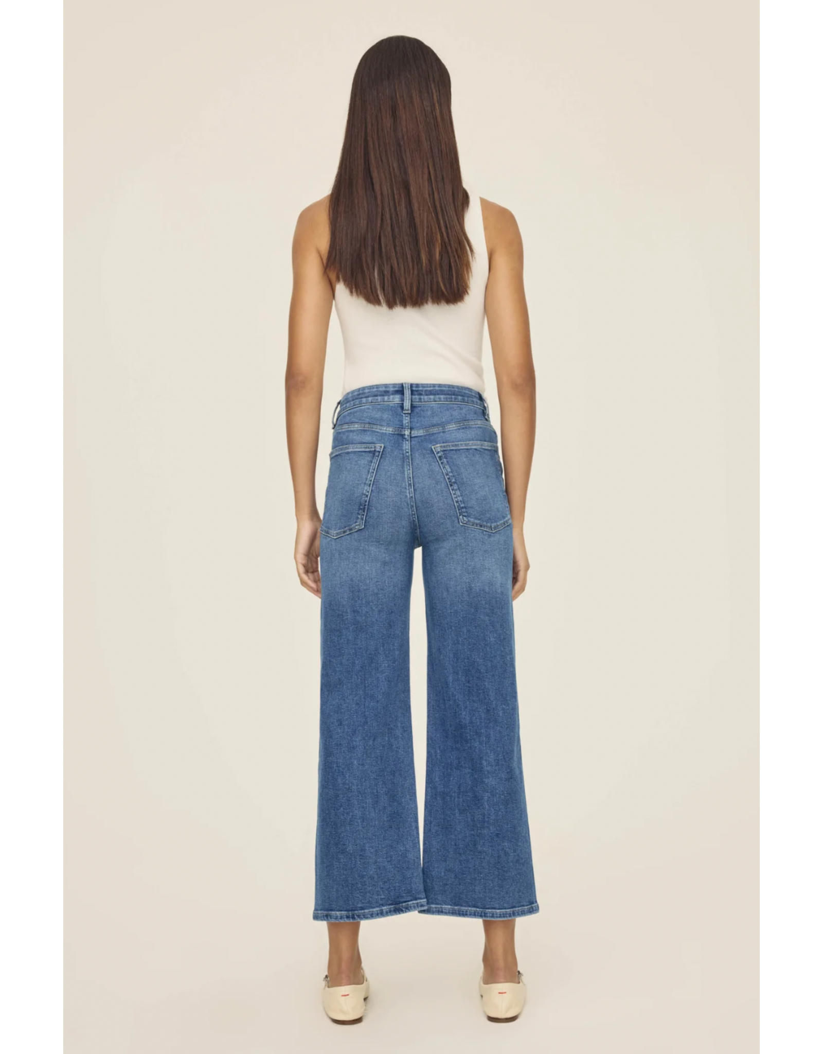 WARP + WEFT WARP + WEFT - ICN Cropped Wide Leg Jeans (Crossroads)