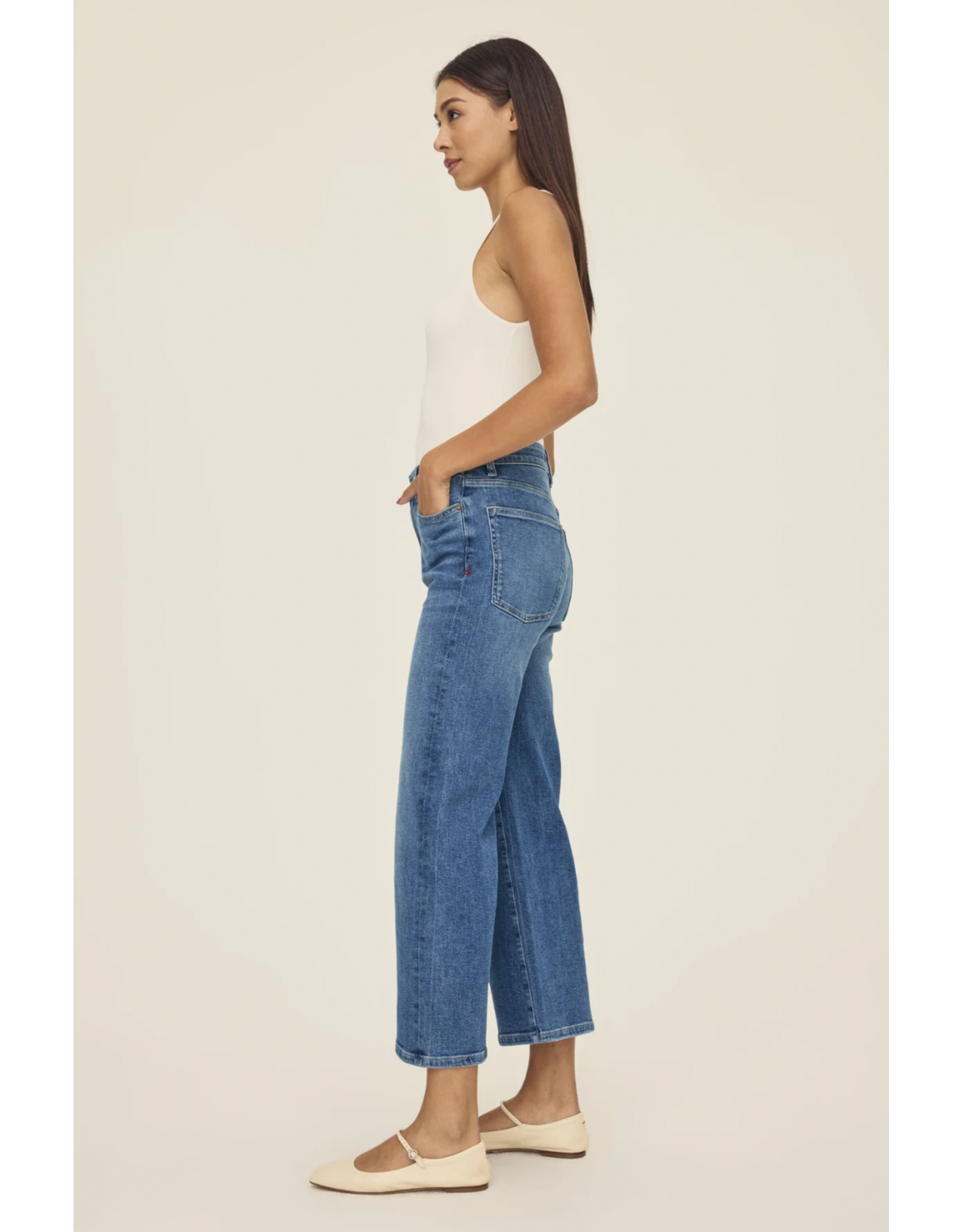 WARP + WEFT WARP + WEFT - ICN Cropped Wide Leg Jeans (Crossroads)