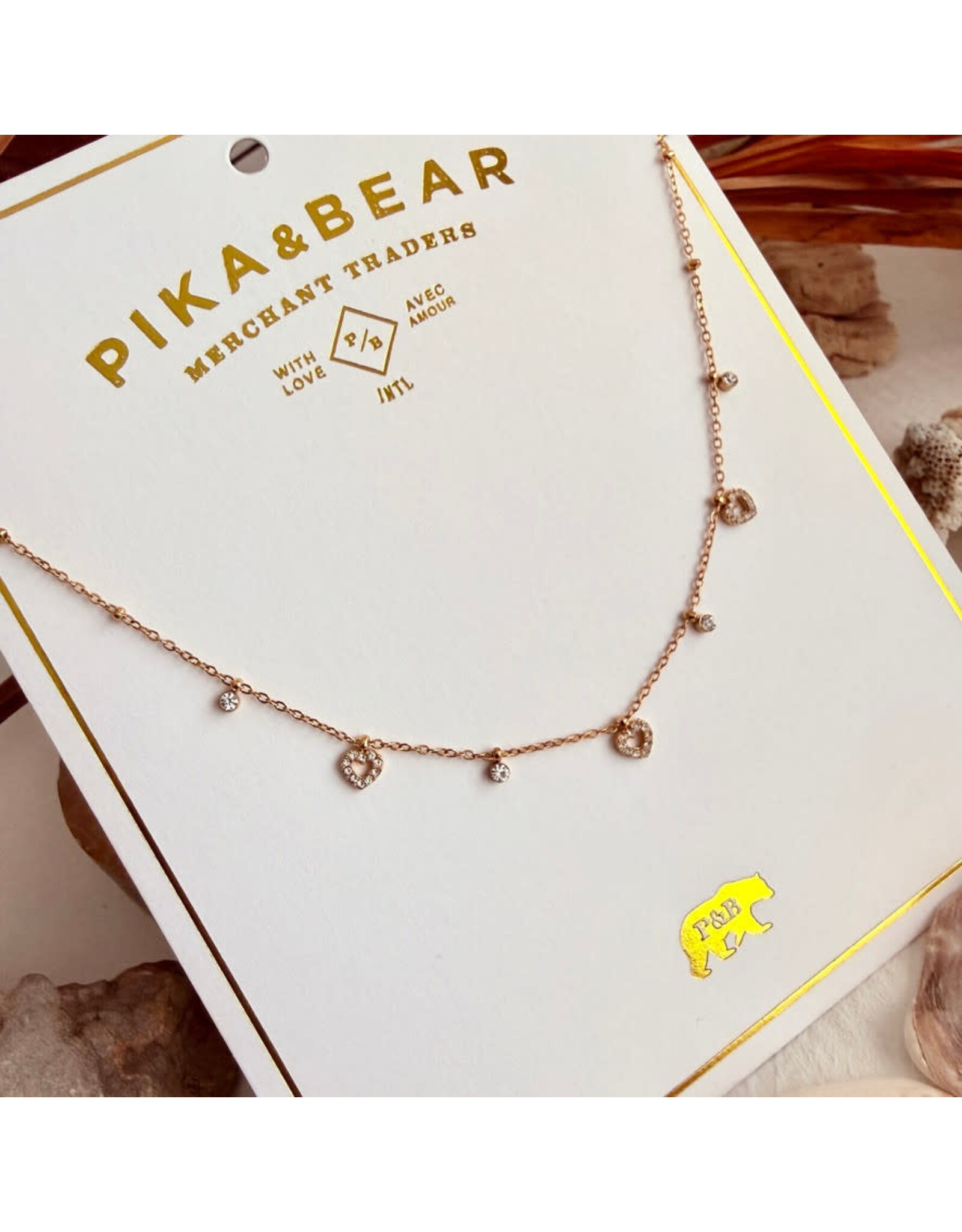 Pika & Bear Pika & Bear - "Inima" Heart Charm Necklace
